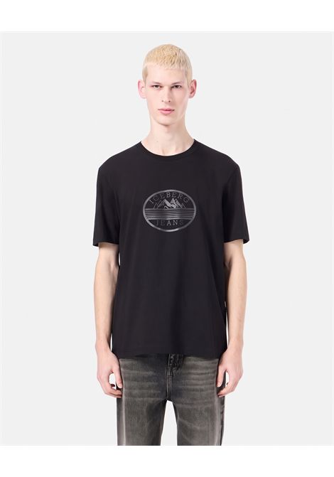 T-shirt in jersey con stampa nero ICEBERG | F015 P4009000